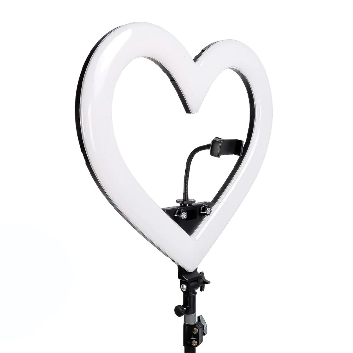 GENERICO - Aro De Luz Forma De Corazón 10 Pulgadas 26 Cm RGB