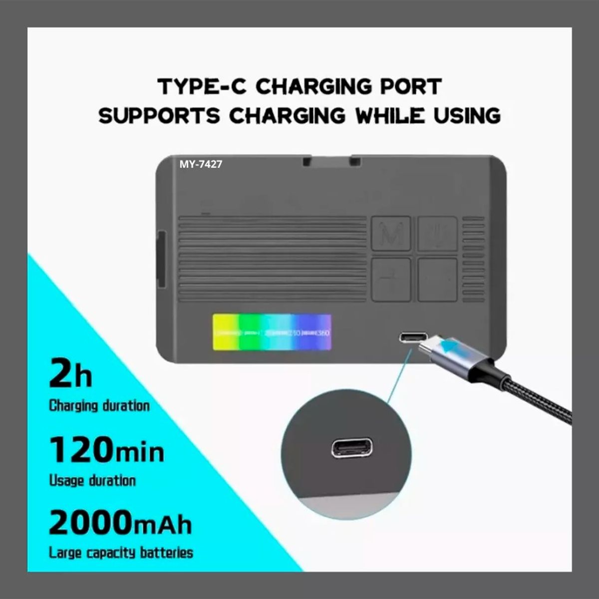 GENERICO - Luz Rgb Portátil Para Selfies Videos Ajustable Camaras