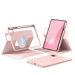 TECNOPALACE - Funda Libro Rotativa 360 Para iPad A16 (11Gen) / 10 Gen - Rosado