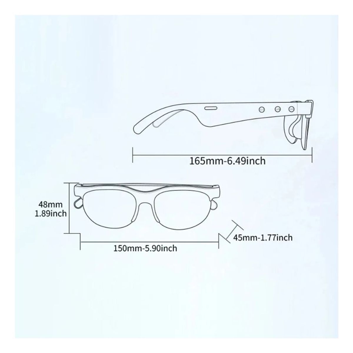 GENERICO - Lentes Gafas Inteligentes Con Bluetooth Audio Hd Y Llamadas
