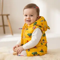 JUMP KIDS - Parka Con Capucha Sin Manga Bebe Niño Infantil