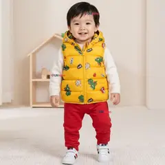 JUMP KIDS - Parka Con Capucha Sin Manga Bebe Niño Infantil