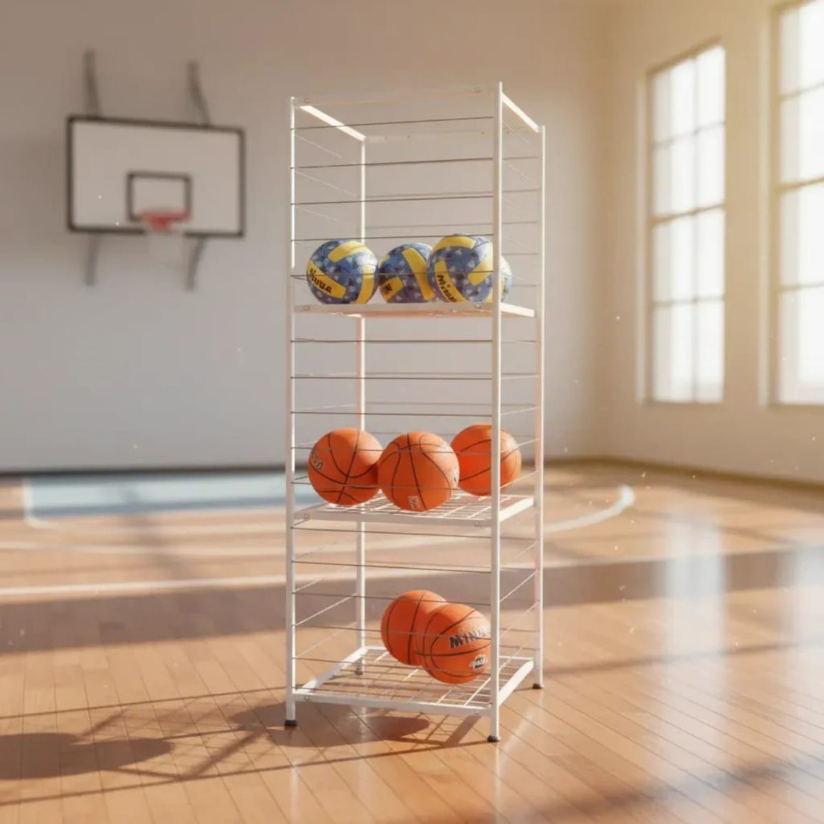 GENERICO - Estante Metálico para Almacenamiento de Balones