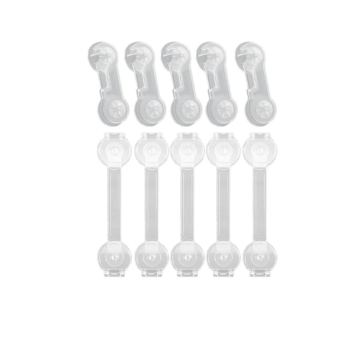 GENERICO - Pack 10 Seguros Niños/ Bebés Puerta/cajones/refrigerador/wc