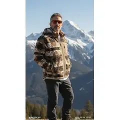 BLUE MOUNTAIN - Polerón Sherpa Polar con Cierre y Capucha Anti Frost