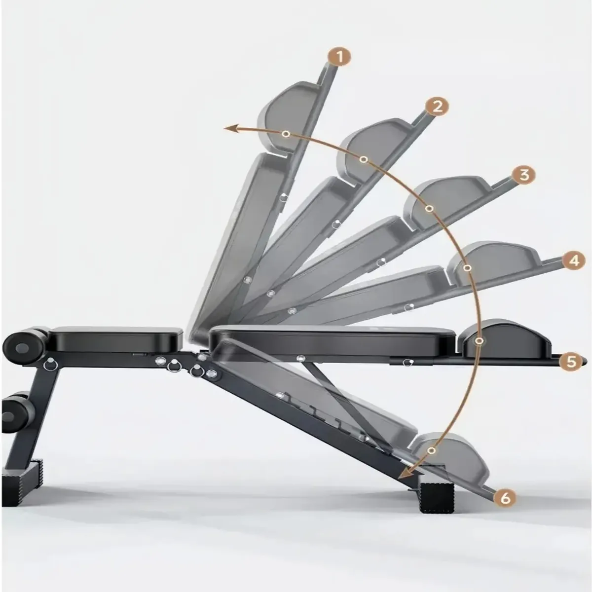 VIDA BUENAS - Press Banca Abdominal Reclinable Rack Pesas 5 Nivel