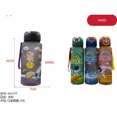 GENERICO - Botella de agua (DISEÑO VARIADO DE ASTRONAUTA - 20CM *7CM -650ML) 41177