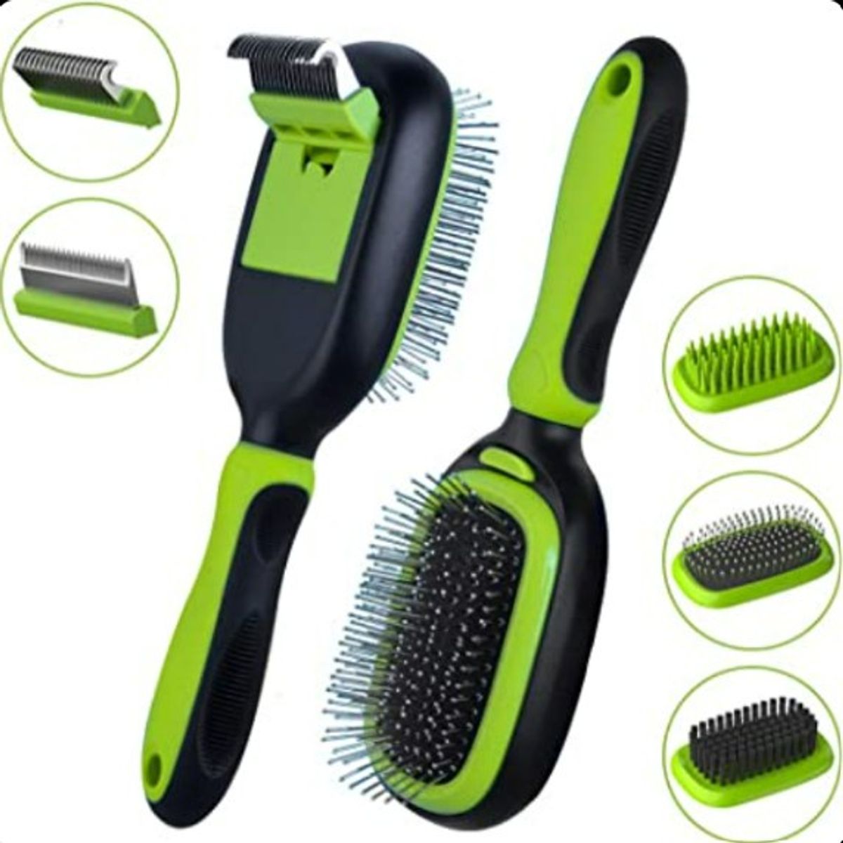 OEM - Cepillo Grooming Mascotas 5 En 1 Desenredante Quita Pelo