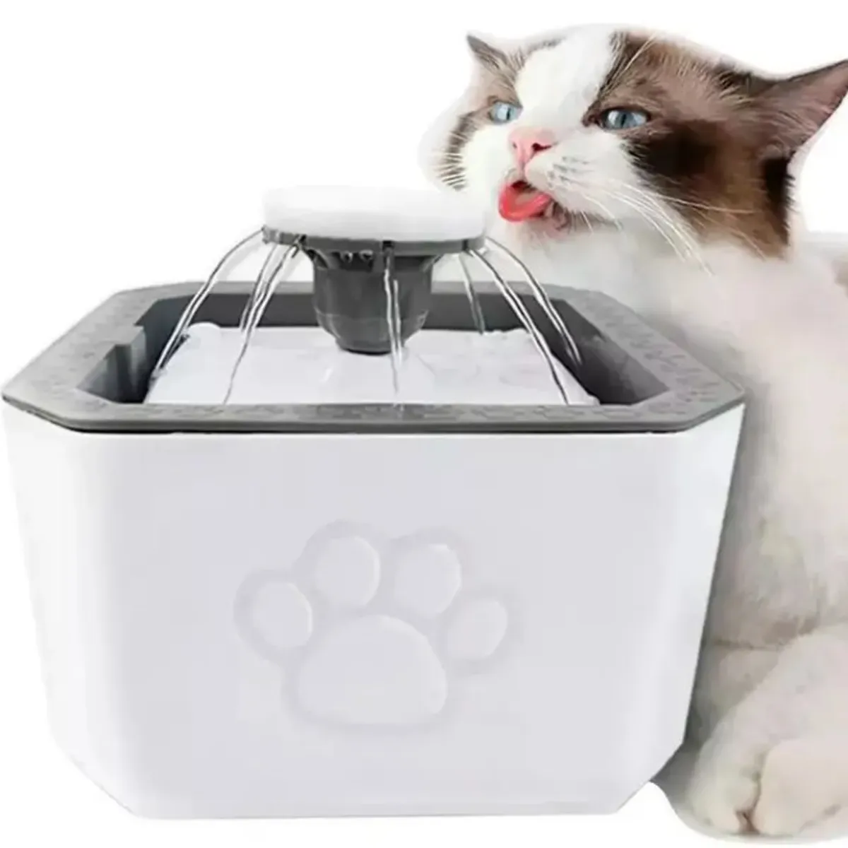 OEM - Fuente Bebedero para Gatos y Perros Bowl de Agua para Mascotas