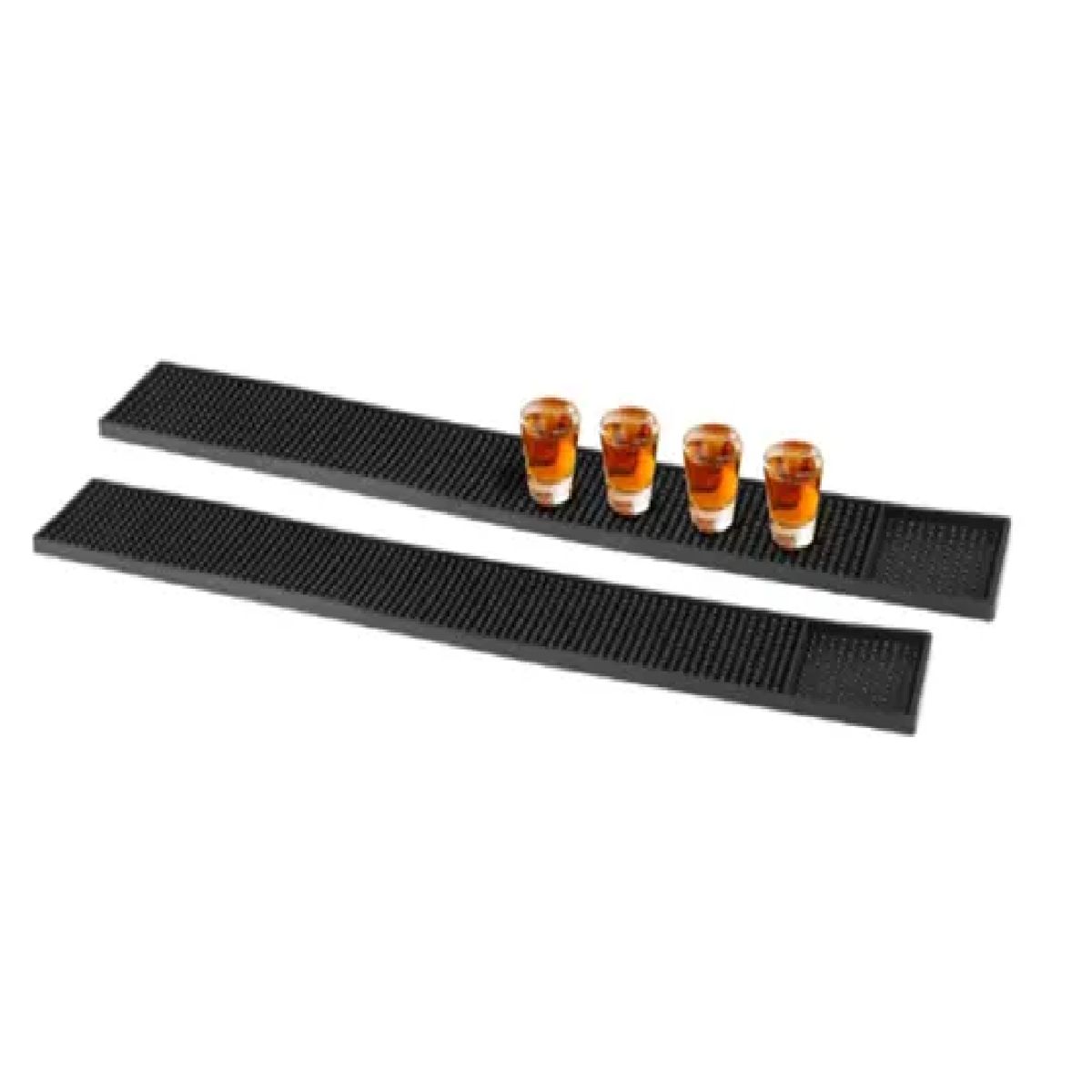 GENERICO - Pack 2 Goma Barra Tapete Escurridor Posavasos Barman 58x8cm