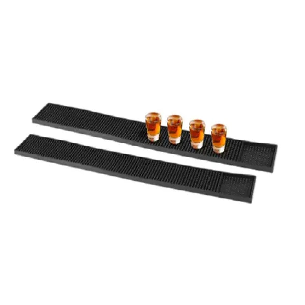 GENERICO - Pack 2 Goma Barra Tapete Escurridor Posavasos Barman 58x8cm