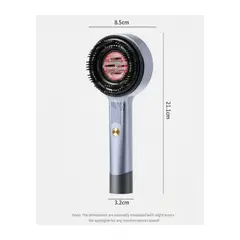 VIDA BUENAS - Peine Masajeador Eléctrico Ir Para Cabeza Y Cabello blanco
