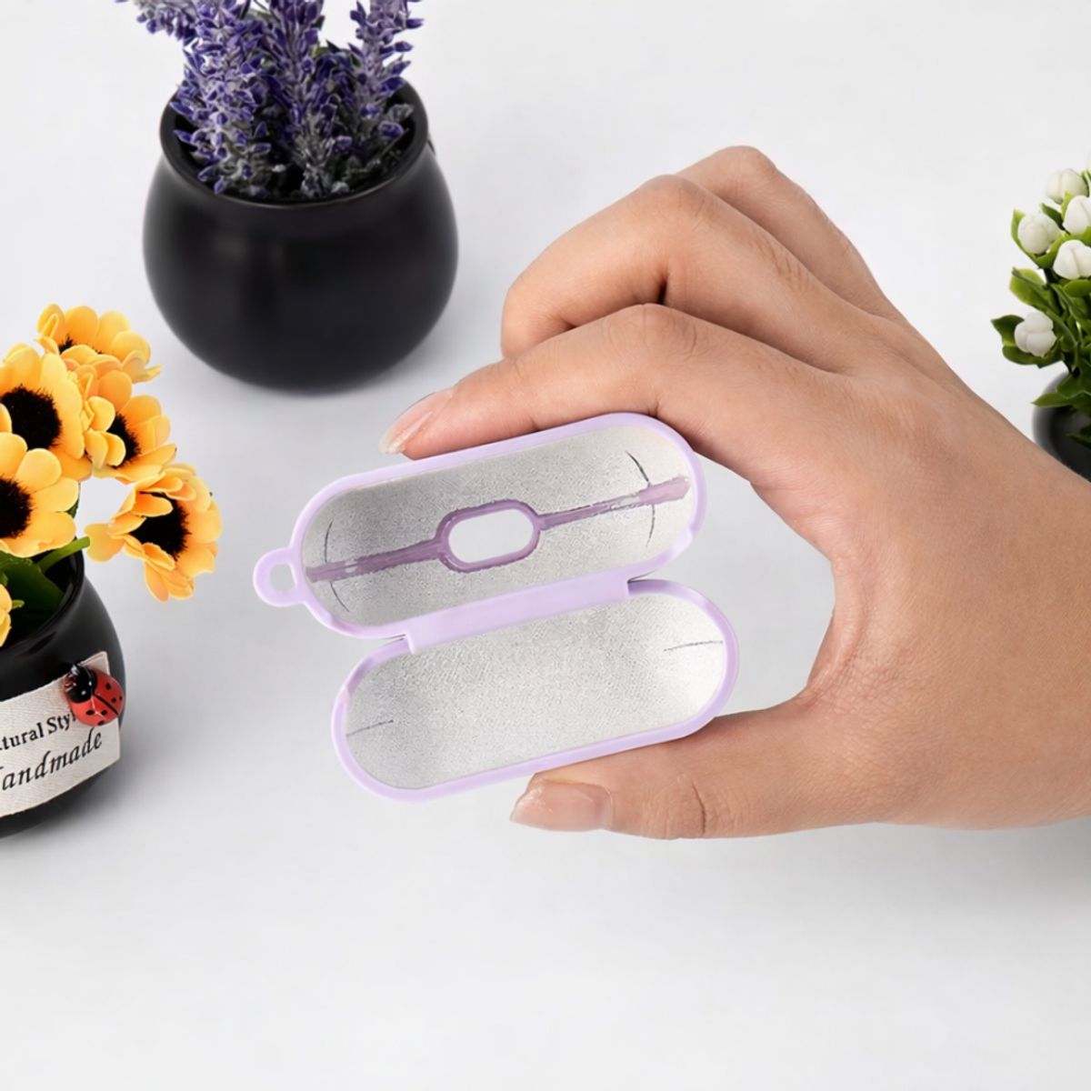 GENERICO - Funda Silicona Premium Compatible con AirPods 3 Generación - Burdeo