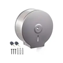 GENERICO - Dispensador De Papel Higiénico Acero Inoxidable Con Llave Labg
