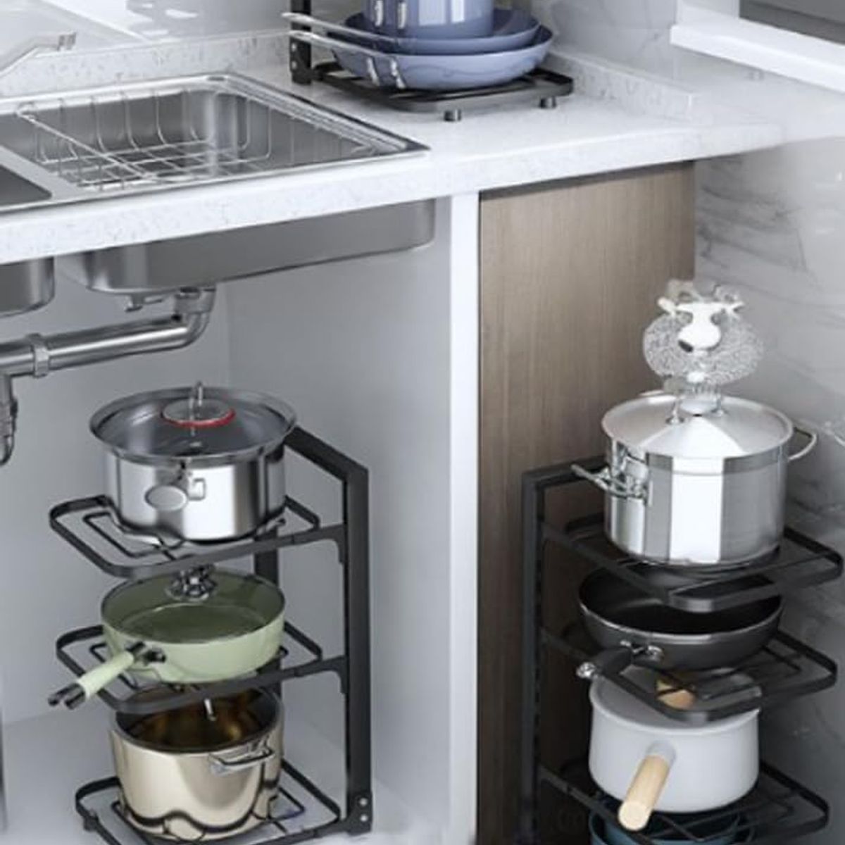 DEWINNER - Repisa organizador de espacios de cocina