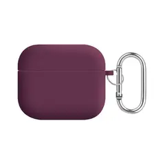 GENERICO - Funda Silicona Premium Compatible con AirPods 4 Generación - Vino Tinto