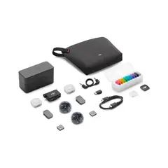 DJI - Mic Mini 2 (2 TX + 1 RX + Estuche de carga) Micrófono inalámbrico Lavalier