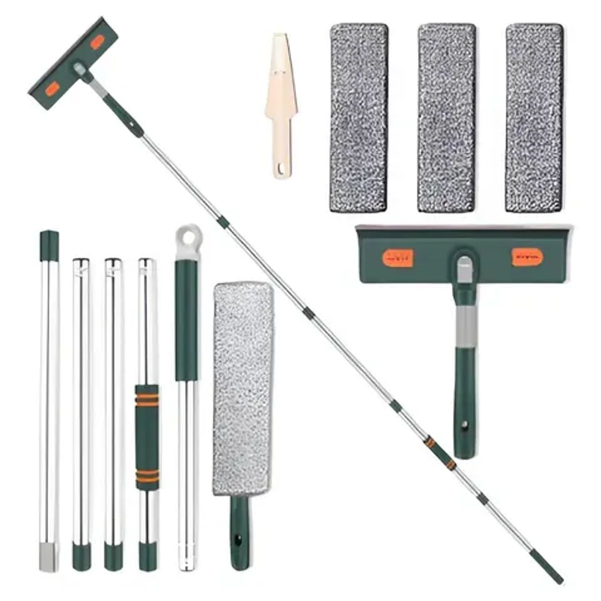 UMEXUS - Limpiacristales Desmontable De 5 Secciones, Longitud72-226cm