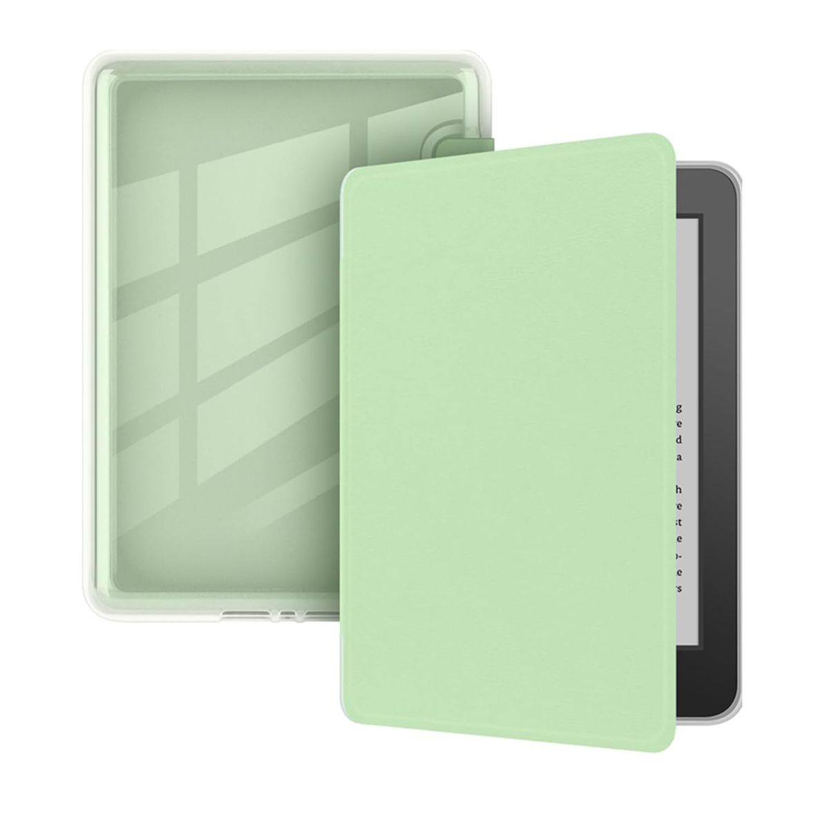 KUANGYE - Funda Acrilica + Mica Compatible Con Kindle Paperwhite 2024 12va Gen 7pul