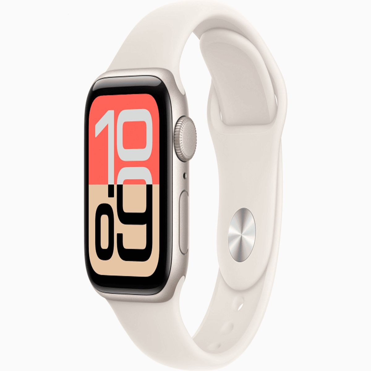 APPLE - Apple Reloj SE 3 MEH54 40mm Con Caja De Aluminio Starlight Y Correa Deportiva Starlight - M/L