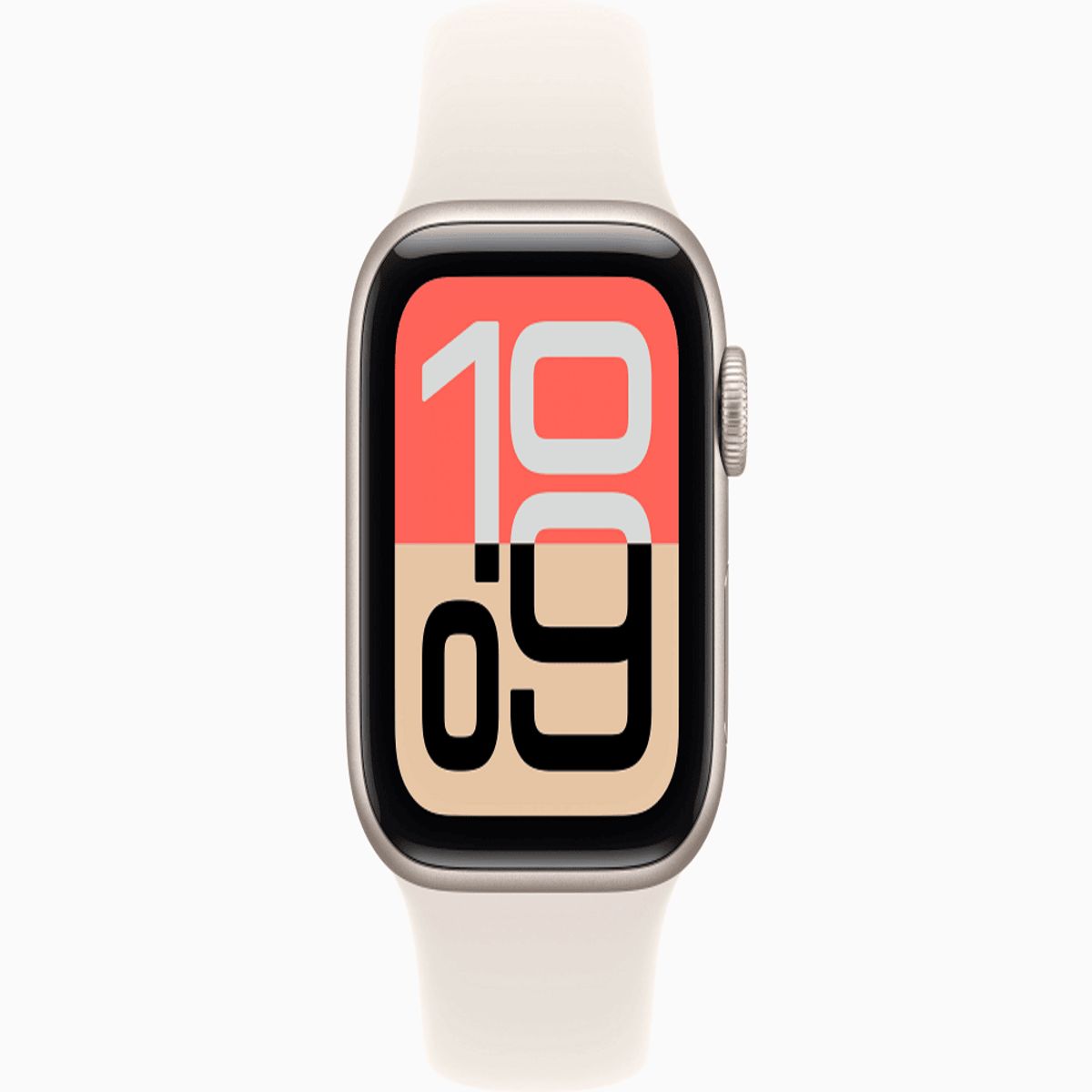 APPLE - Apple Reloj SE 3 MEH54 40mm Con Caja De Aluminio Starlight Y Correa Deportiva Starlight - M/L