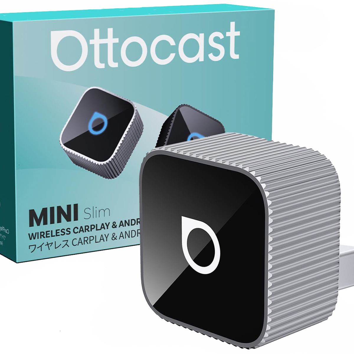 OTTOCAST - OTTOCAST Adaptador 2en1 Inalámbrico CarPlay y Android Auto WiFi 5GHz Plug & Play