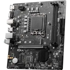 MSI - Placa Madre PRO H610M-E DDR4, Compatible con CPU 12490F13490F13400F Intel H610LGA 1700