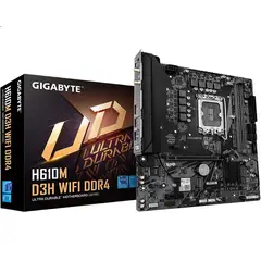 GIGABYTE - Placa Madre H610M D3H WIFI DDR4 Compatible con CPU 12th Gen Core I4-12400F Intel H610LGA 1700