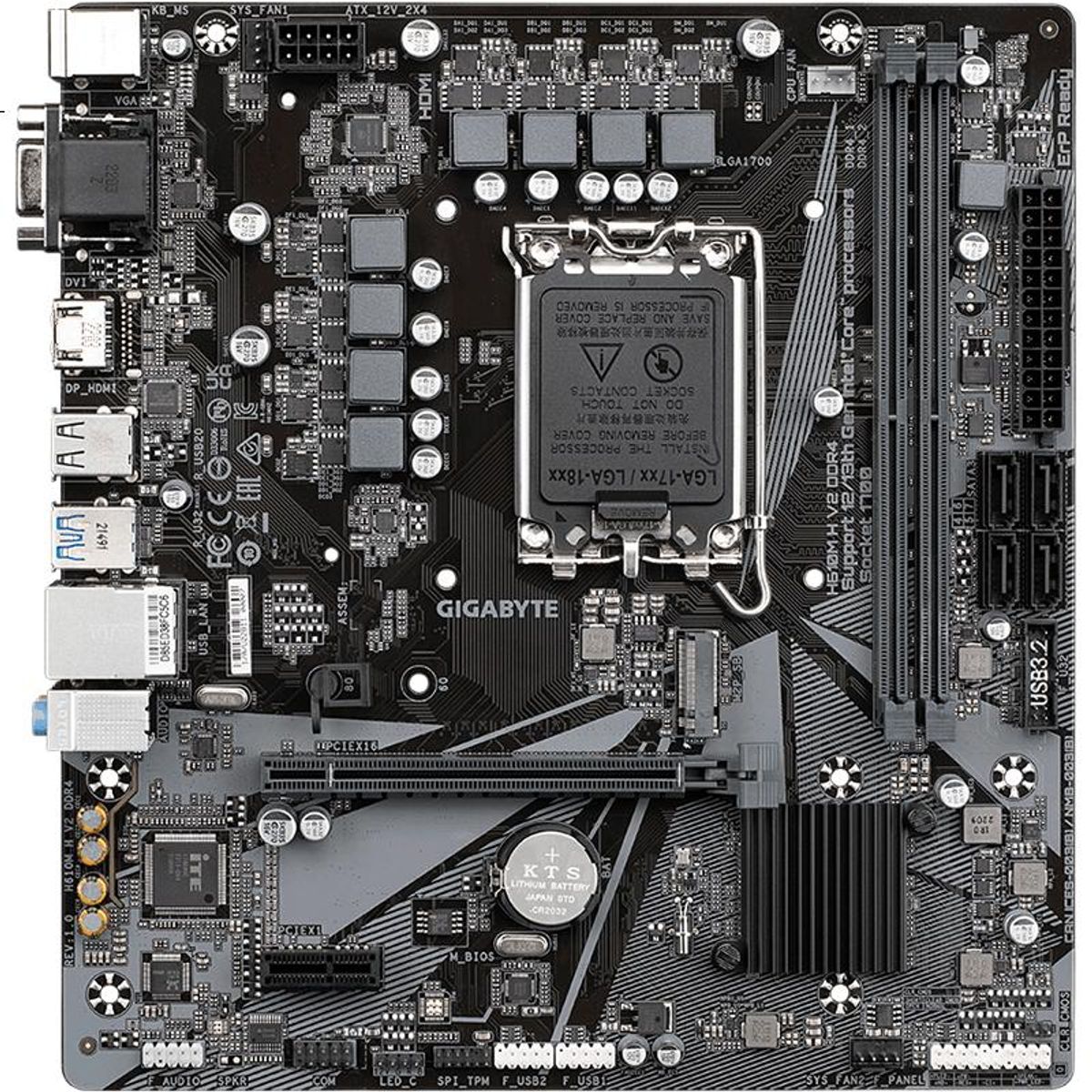 GIGABYTE - Placa Madre A520M DS3H V2 Compatible con CPU 5600G57005800 3600 AMD A520 Socket AM4