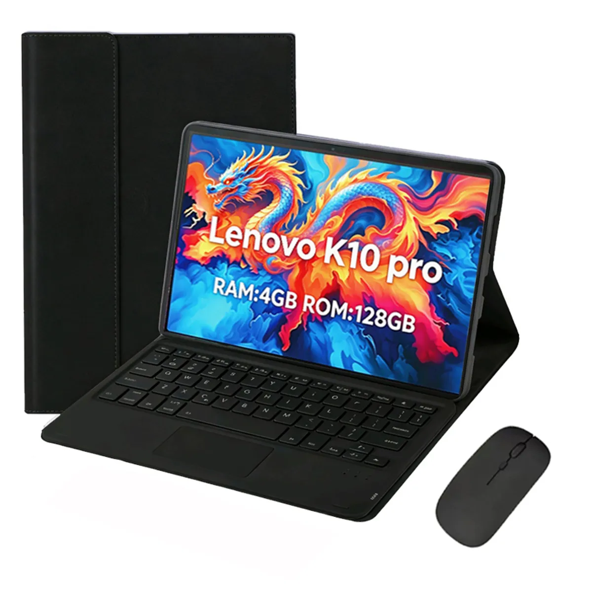 LENOVO - Tablet Lenovo K10 Pro 4GB+128GB WiFi 10.6 pulgadas y Ratón inalámbrico Bluetooth &Teclado Negro