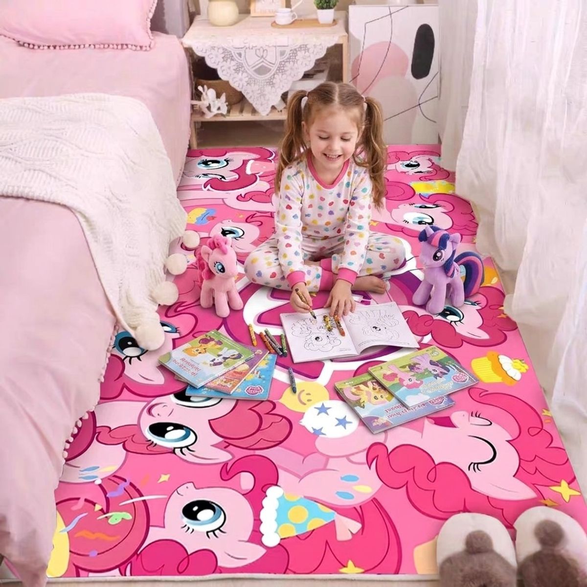 GENERICO - Alfombra Infantil Premium - Diseño My Little Pony 120x170 cm. Gbea