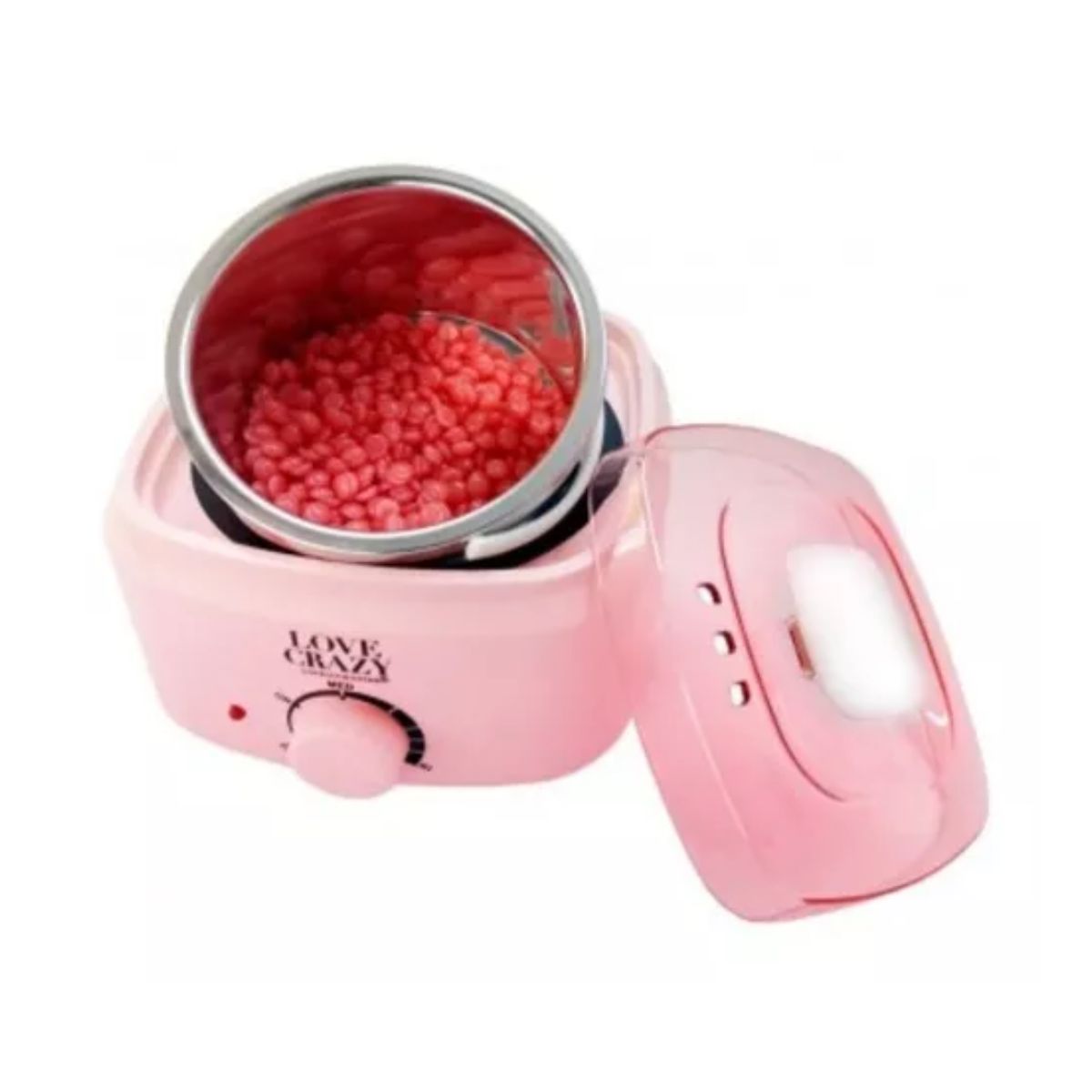 GENERICO - Olla Calentador Cera Depilatoria Lovecrazy  0.5k Rosada