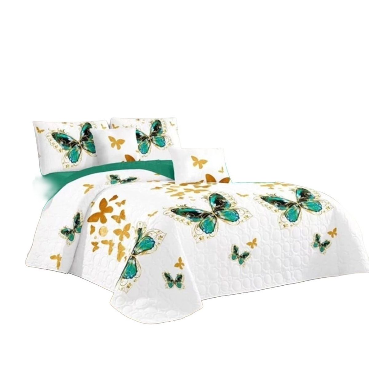GENERICO - Cubrecama Quilt De Verano Con Diseño TF Plaza Y Media