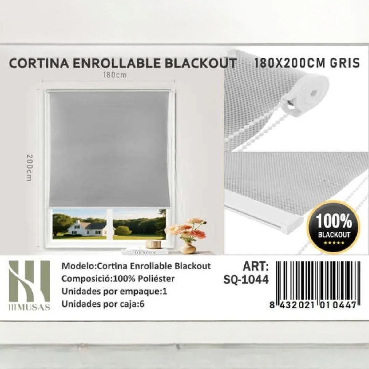 GENERICO - Cortina Roller Blackout180X200Cm