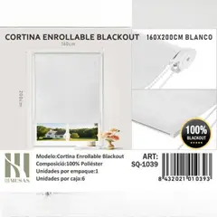 GENERICO - Cortina Roller Blackout160X200Cm