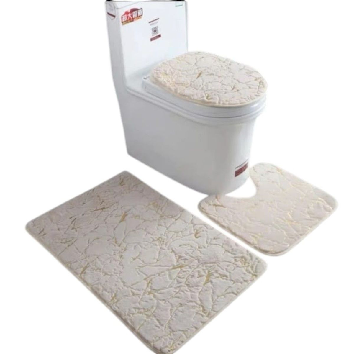 GENERICO - Set De Alfombras De Baño De 3 Piezas