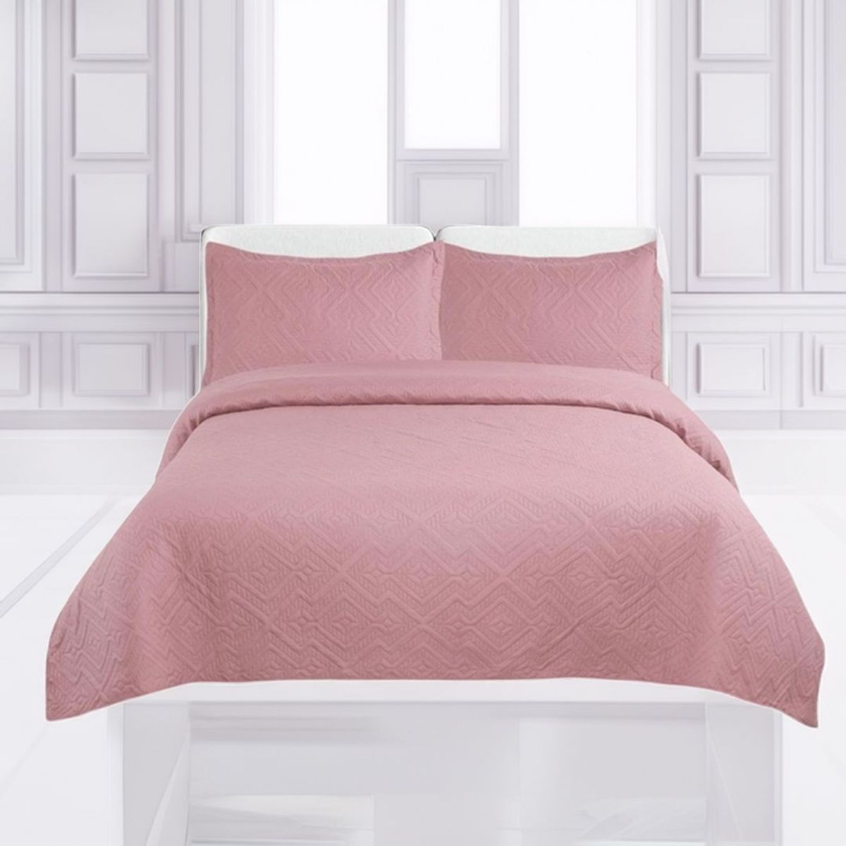 GENERICO - Cubrecama Quilt De Verano Unicolor Tf King