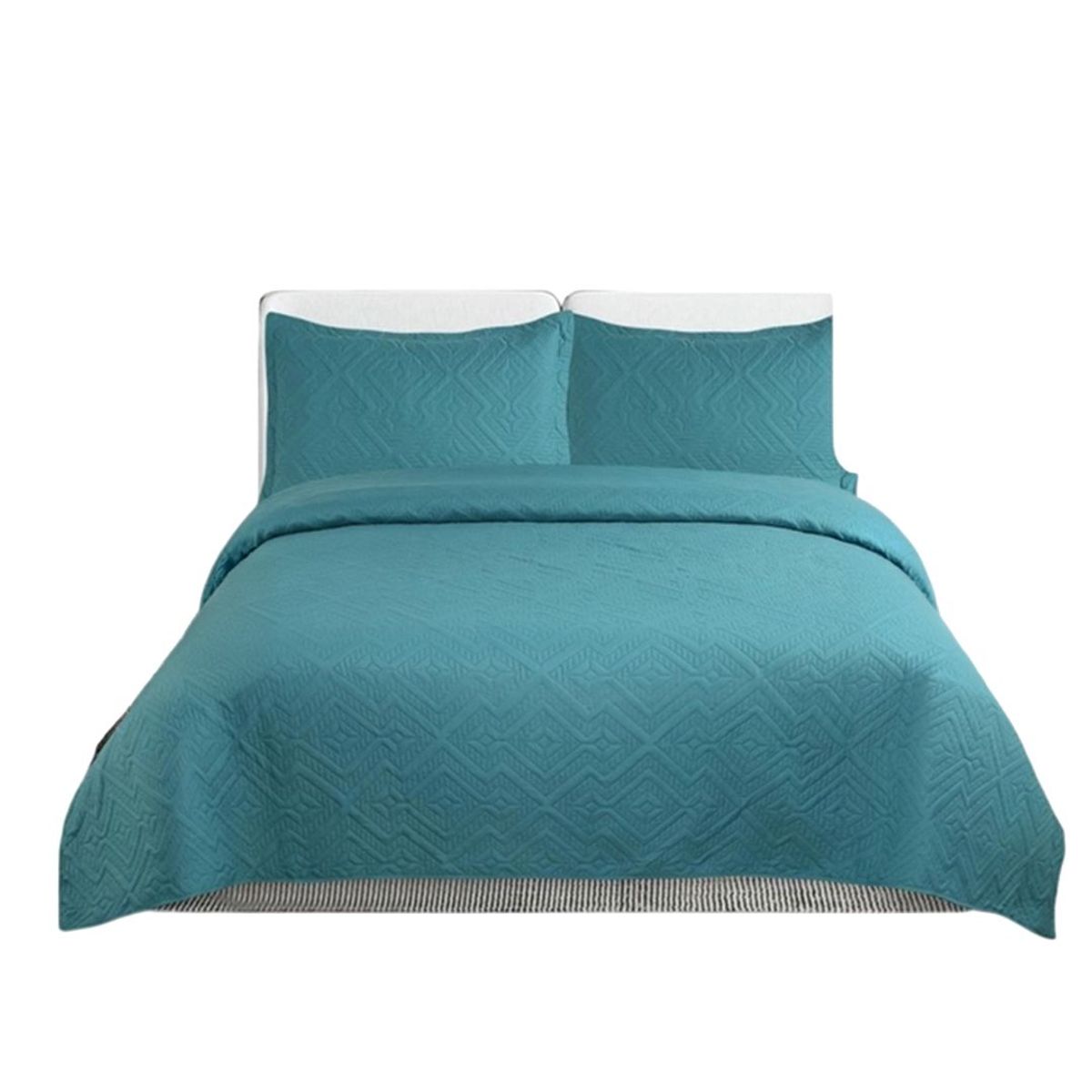 GENERICO - Cubrecama Quilt De Verano Unicolor Tf King