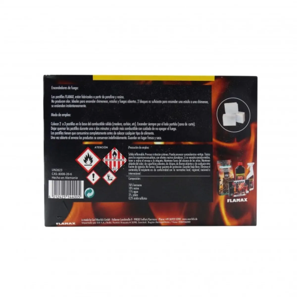 FLAMAX - Iniciadores De Fuego 24 Un Flamax Parrilla