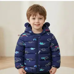 JUMP KIDS - Parka Con Capucha Térmica Poliester Niño Dinosaurio
