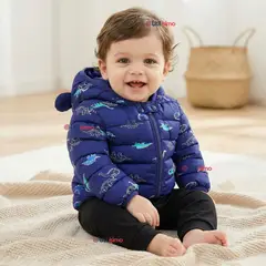 JUMP KIDS - Parka Con Capucha Térmica Poliester Niño Dinosaurio