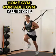MOVI - Banda de entrenamiento en suspensión TRX. Fitness, fuerza, resistencia, equilibrio y estabilidad.
