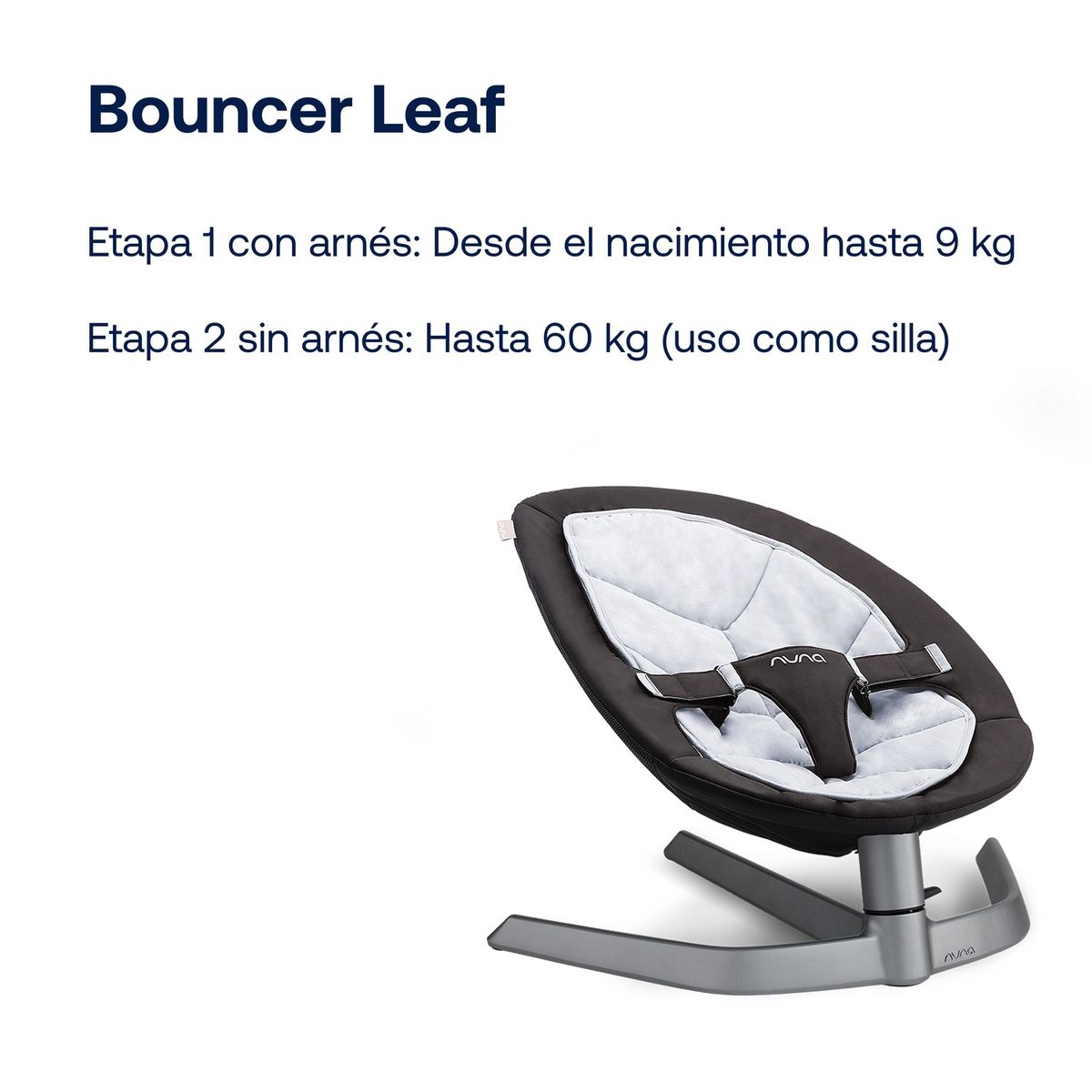 NUNA - Silla Nido Baby Bouncer Leaf Twilight