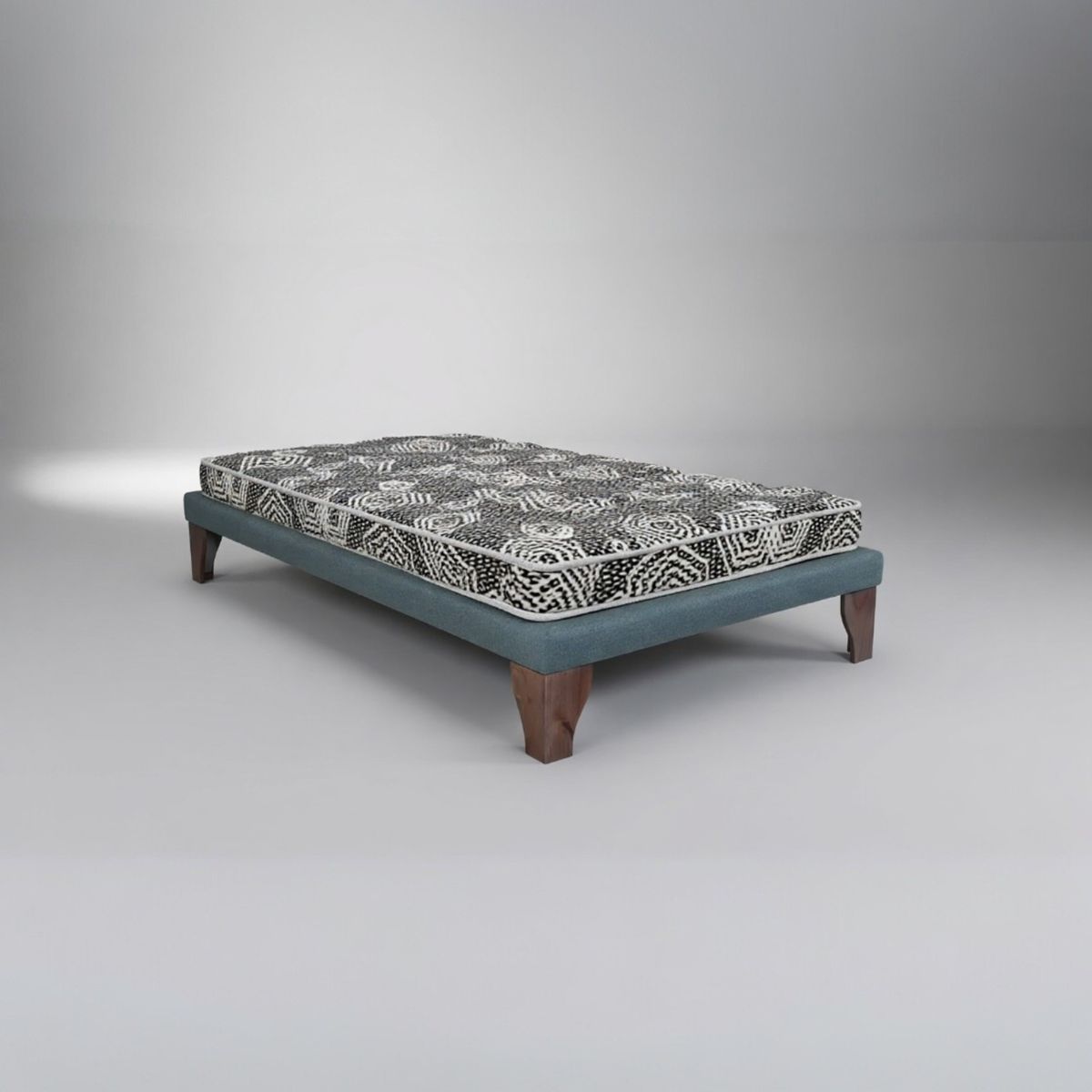 BLOCCARE - Cama 1 Plaza Box 8 cm L190 cm + Colchon Modelo Ideal - Pata 11 Cm