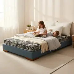BLOCCARE - Cama 1 Plaza Box 13 cm L190 cm + Colchon Modelo Ideal - Pata 11 Cm