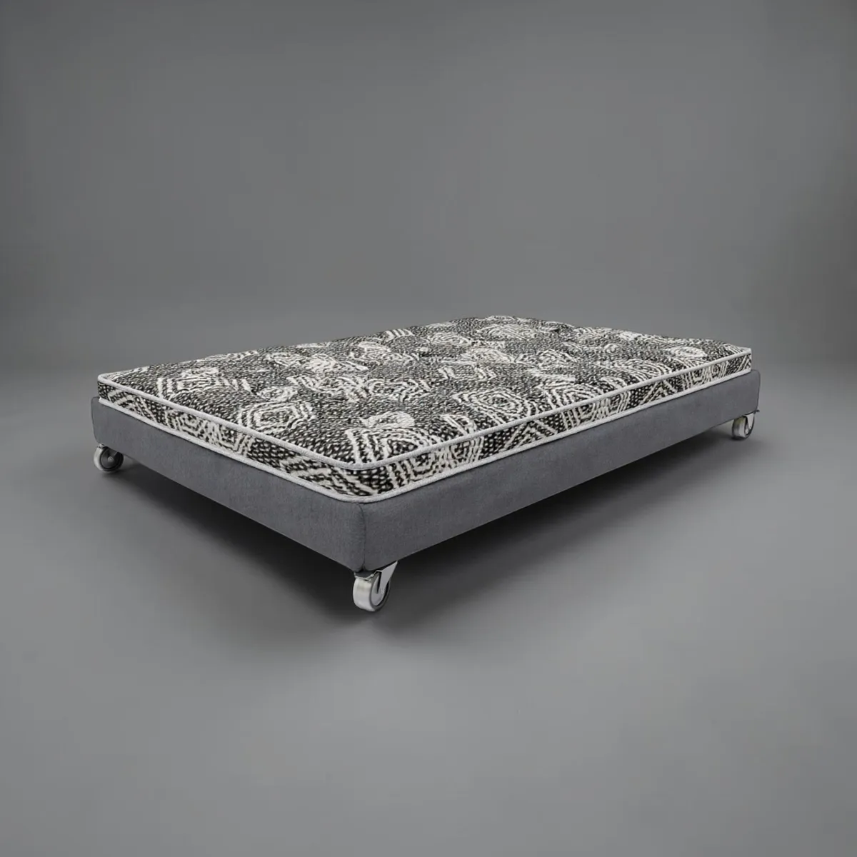 BLOCCARE - Cama 1.5 Plaza Box 13 cm L190 cm + Colchon Modelo Ideal - Rueda Deluxe