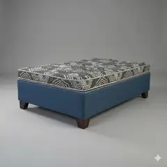 BLOCCARE - Cama 1 Plaza Box 30 cm L190 cm + Colchon Modelo Ideal - Pata 11 Cm