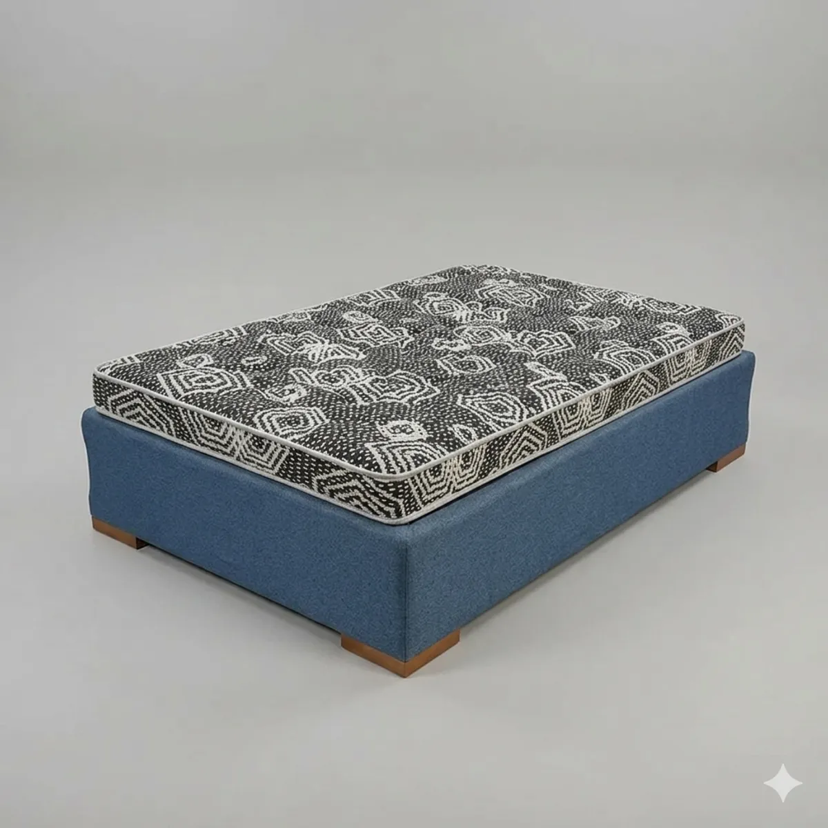 BLOCCARE - Cama 1.5 Plaza Box 30 cm L180 cm + Colchon Modelo Ideal -  Pata 4.5 Cm