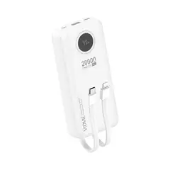 GENERICO - Power Bank 2 En1 Con Cables 20000 mAh