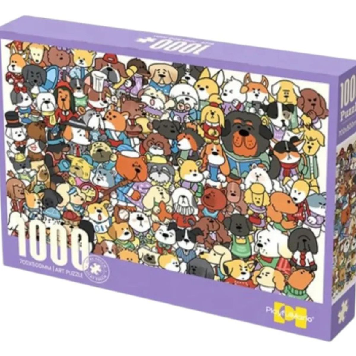 GENERICO - Rompecabezas 1000 Pcs Fiesta Perros PlayFulMario